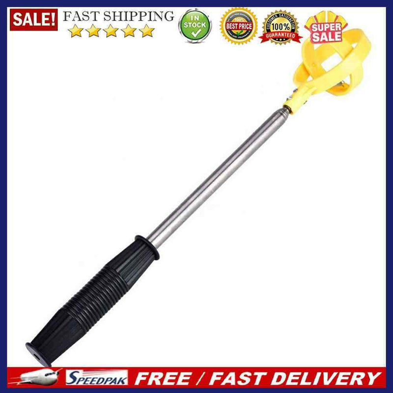 2pcs Golf Ball Retriever 8 Sections Telescopic Tool(Yellow)