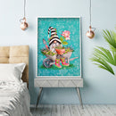5D DIY Diamond Painting Hold Flowerpot Goblin Full Drill Rhinestone Art Pic
