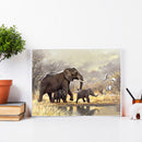 Diamond Painting Elephant Mom and Son Full Round Drill DIY Picture Home Decor