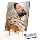 Frameless Oil Paint By Numbers Pastor DIY Canvas Picture Craft Kit for Home