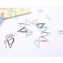 Korean Creative Student Hand Account Paper Clip Water Drop Bookmark Metal