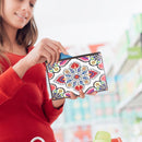 DIY Mandala Special Shaped Diamond Painting Zipper Wallet Wristlet Clutch Newly