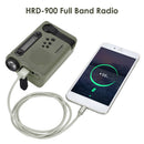 Emergency LED Flashlight Lamp Power Bank Solar Powered AM/FM/SW Weather Radio