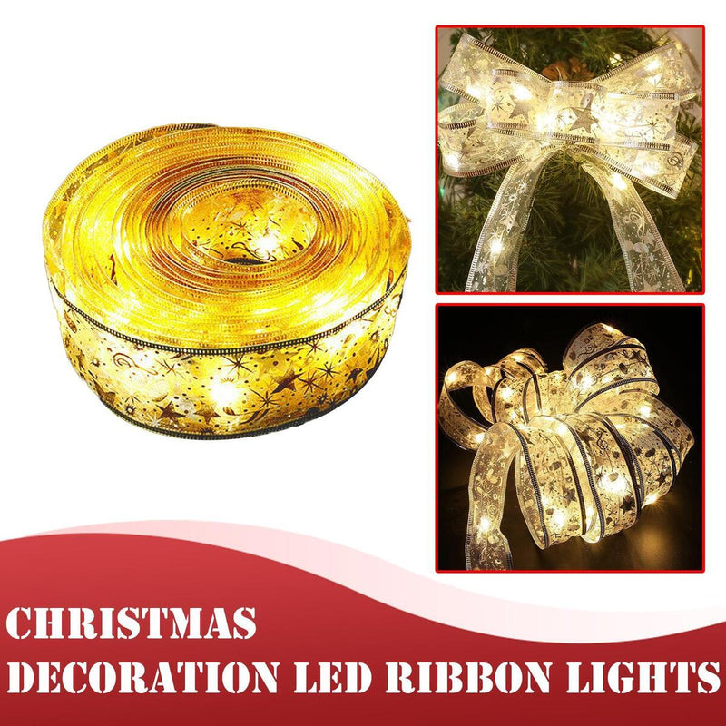 5M 100 LED Ribbon Fairy String Lights Gift Wrap Christmas Tree Party Decoration`