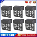6x Solar Step Lights Outdoor LED Garden Lamp Decoration for Patio Garden Yard