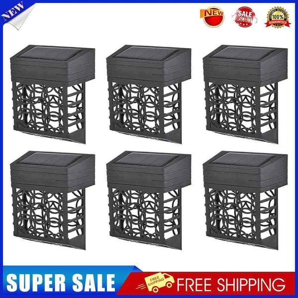 6x Solar Step Lights Outdoor LED Garden Lamp Decoration for Patio Garden Yard