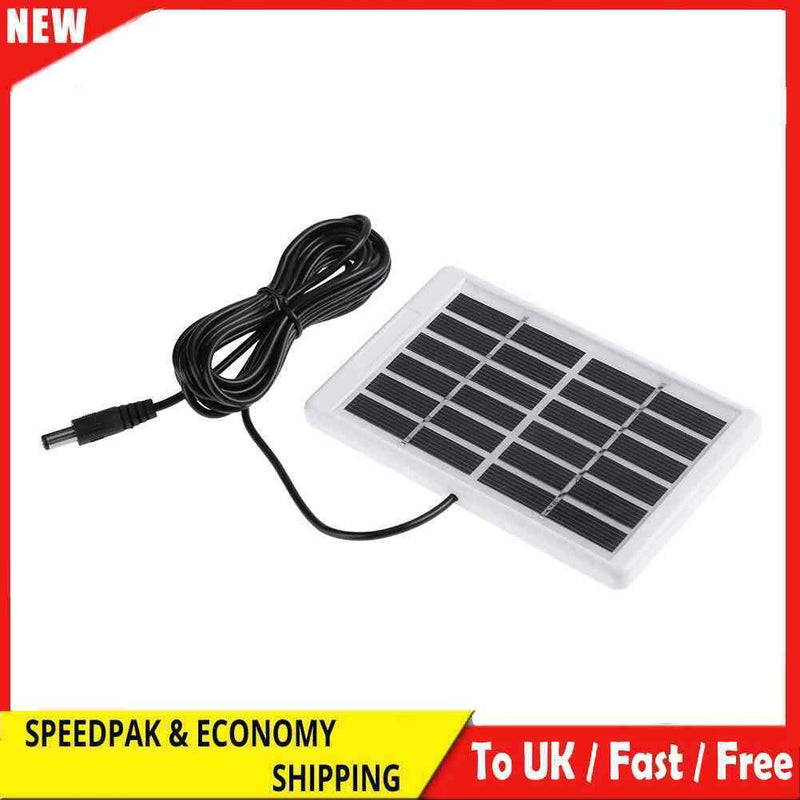 6V 1.2W Solar Panel Polycrystalline DC Interface Plug Cell Battery Charger