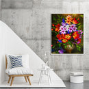 #A Flower Oil Paint By Numbers Kit DIY Picture for Adults Home Decoration Wall G