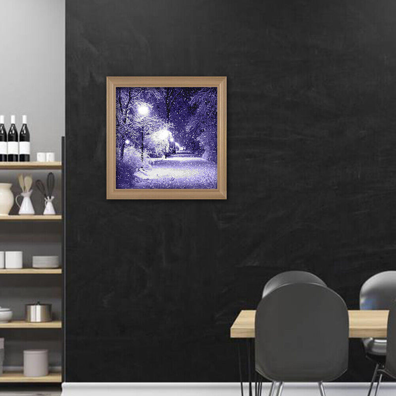5D DIY Full Drill Diamond Painting Snowing Cross Stitch Embroidery Craft Gift