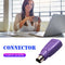 2pcs PS2 Male to USB Female Adapter Computer Mouse Keyboard Converters