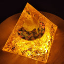 Orgone Pyramid Handmade Healing Crystal Reiki Energy Generator Orgonite Ornament
