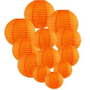 10pcs 6 inch Round Chinese Paper Lantern DIY Lamp Party Decor(Orange)