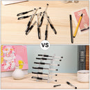 Clear 6-Layer Stand Brush Holder 6-Slots Display Stand Acrylic Pen Holder