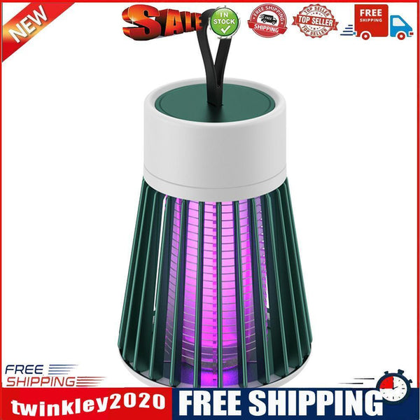 Electric Mosquito Kill Lamp LED Light Home Fly Bug Insect Trap (USB Green)