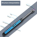 Windproof Electric BBQ Lighter USB Plasma Ignition for Gas Stove (Blue)