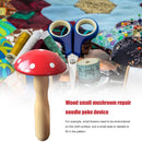 Wooden Mushroom Patch Darner Trousers Socks Sewing Thread Darning DIY Accessory