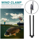 Windproof Stick Connect with Bite Alarm Carp Fishing Accessories (Black) Newly