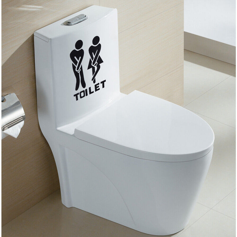 Removable Bathroom Door Wall Stickers Man Woman Toilet Sign Paste Newly