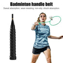 Badminton Racket Grip Strap Anti Slip Sweat Absorbtion Handle Cover (Black)