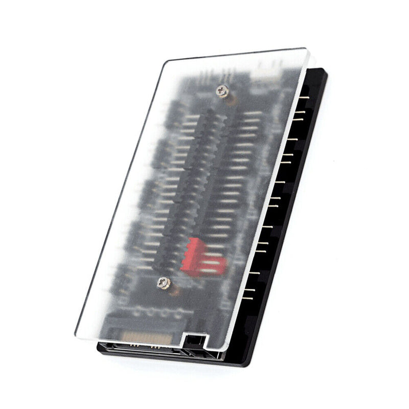 10-in-1 ARGB Cable Splitter Hub Space Saving ARGB PWM Hub for PC Case Chassis