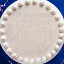 Plastic Numbers Painting Template DIY Cake Coffee Decor Spray Mold Stencil