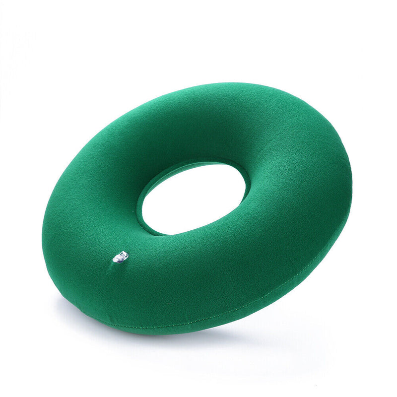 Hip Support Medical Hemorrhoid Seat Pad Inflatable Anti Bedsore (Green) Newly