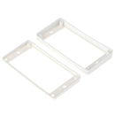 2PCS Guitar Curved Plastic Humbucker Pickups Frame Holder Mounting Frame Ri