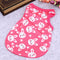 Summer Puppy Small Dog Vest Clothes Pet Shirt (Rabbit Rose Red)(XS)