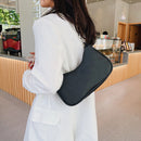 Retro Women PU Solid Color Shoulder Bag Casual Ladies Chain Small Underarm Bags