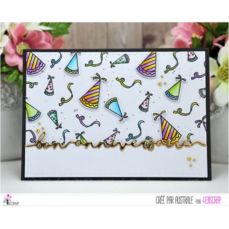 French Letter Cutting Dies for DIY Scrapbooking Album Card Making (H3989) Newly