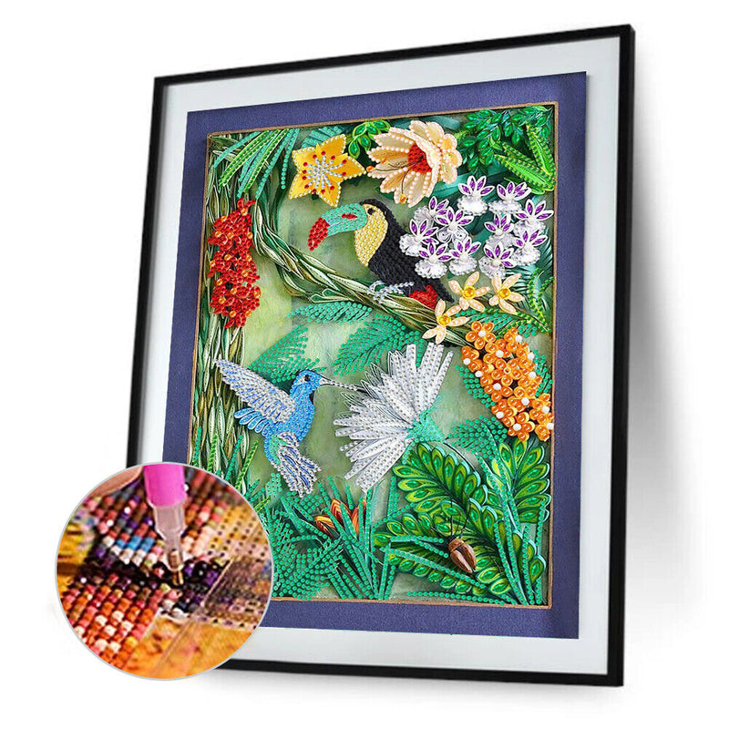 Yan Paper Drawing 5D DIY Diamond Painting Specially Shaped Partial Drill (YXC212)