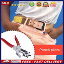Leathercraft Eyelet Puncher Plier Sewing Machine Belt Revolve Punching Hand Tool