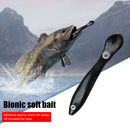 10cm/6g Soft Bionic Fishing Baits Lure Artificial Crankbait Wobbler (Black)