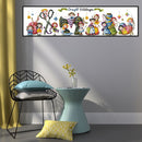 11CT Partial Cross Stitch Craft Village Counted DIY Embroidery Home Decoration