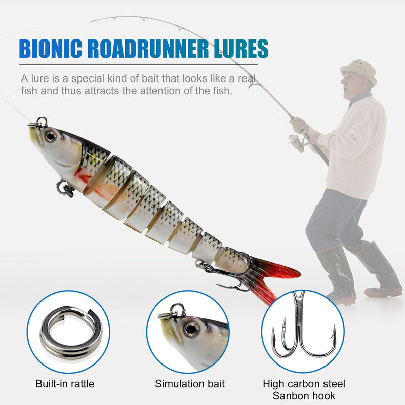 Sinking Fishing Lures Multi Jointed Bionic Swimming Floating Lifelike Swimbai