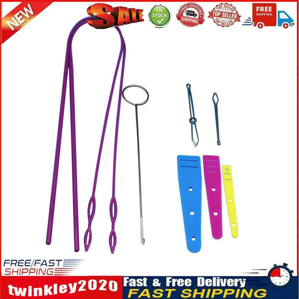 9pcs Household Sewing Tool Sets Threader Crochet Hook Neddlework DIY Tools Newly