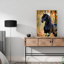 Black Horse DIY Zero Basis Paint by Number Kits Kill Time Picture Colouring
