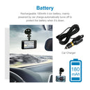 4 inch IPS Touch Screen Car Video Recorder Dual Lens 1296P HD Recording Dash Cam