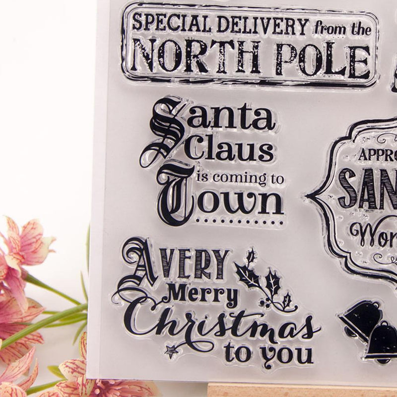 Silicone Clear Stamps Christmas Santa Claus for DIY Scrapbook/Photo Album
