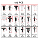415pcs Car Door Trim Retainer Clip+Screwdriver+4xTool+5xZip Tie+20xSponge Washer
