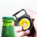 Multi-functional LED COB Flashlight Keychain for Camping Work Light Corkscrews