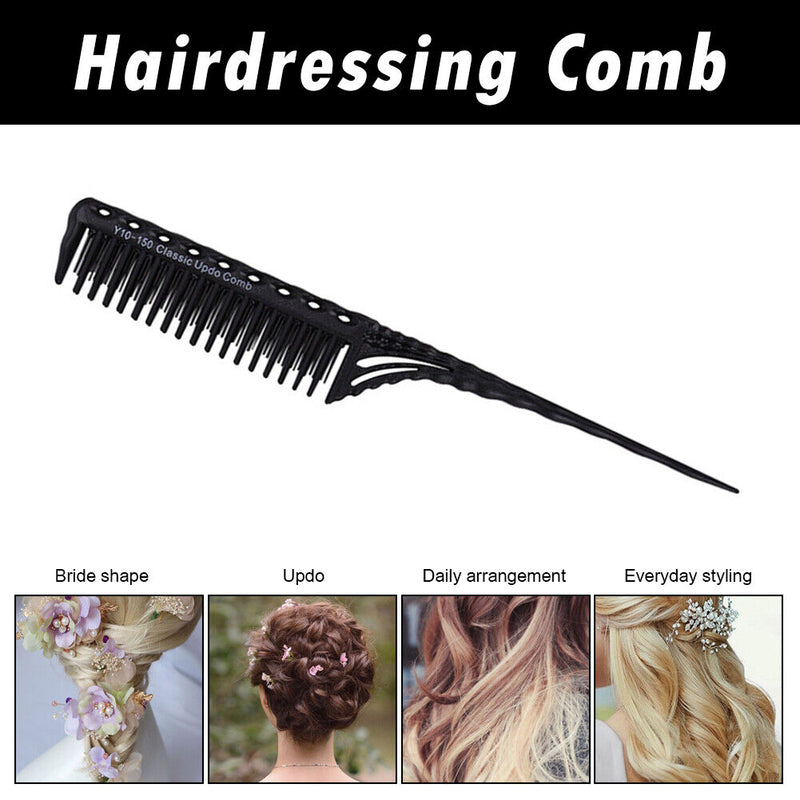 DIY Hair Cutting Tail Comb Sectioning Dyeing Brush Practical Comb Multicolor
