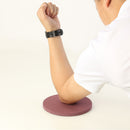 1 Pair Plank Workout Round Knee Pad Fitness Push-ups Yoga Mats (Bean Red)