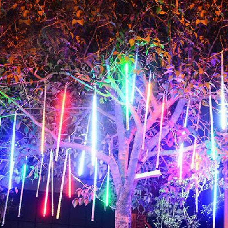 30cm 144LED Light eteor  Rain 8 Tubes Snowfall Tree Garden EU
