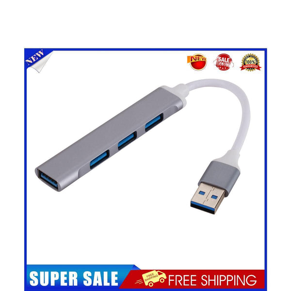5Gbps USB HUB Extender 4 Port Multi USB 3.0 USB 2.0 Splitter Adapter (Grey)