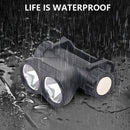 LED Magnetic Dual Bulb Headlamp with Magnets for Fishing Hiking Work Lighting