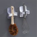 Reusable Self Adhesive Storage Rack Mop Gripper Dustpan Hanger Broom Holder