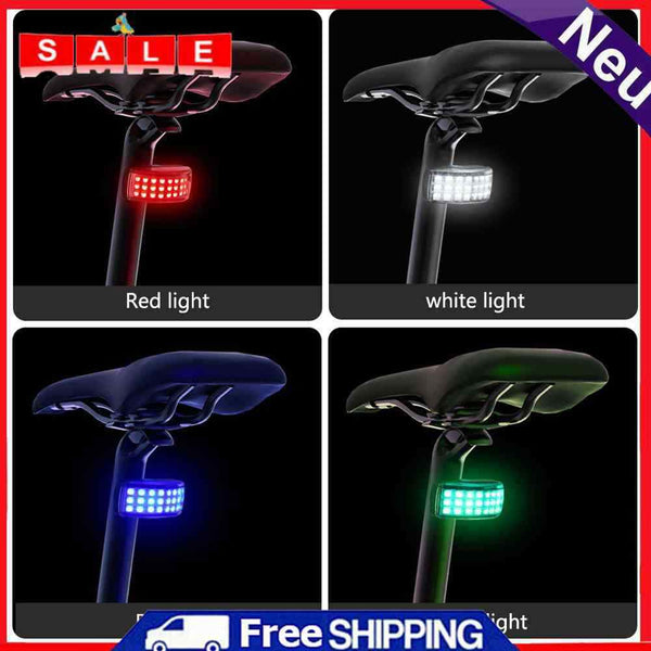 LED Bicycle Light IPX5 Waterproof Dustproof Safety Horse Riding 4 Colors-High