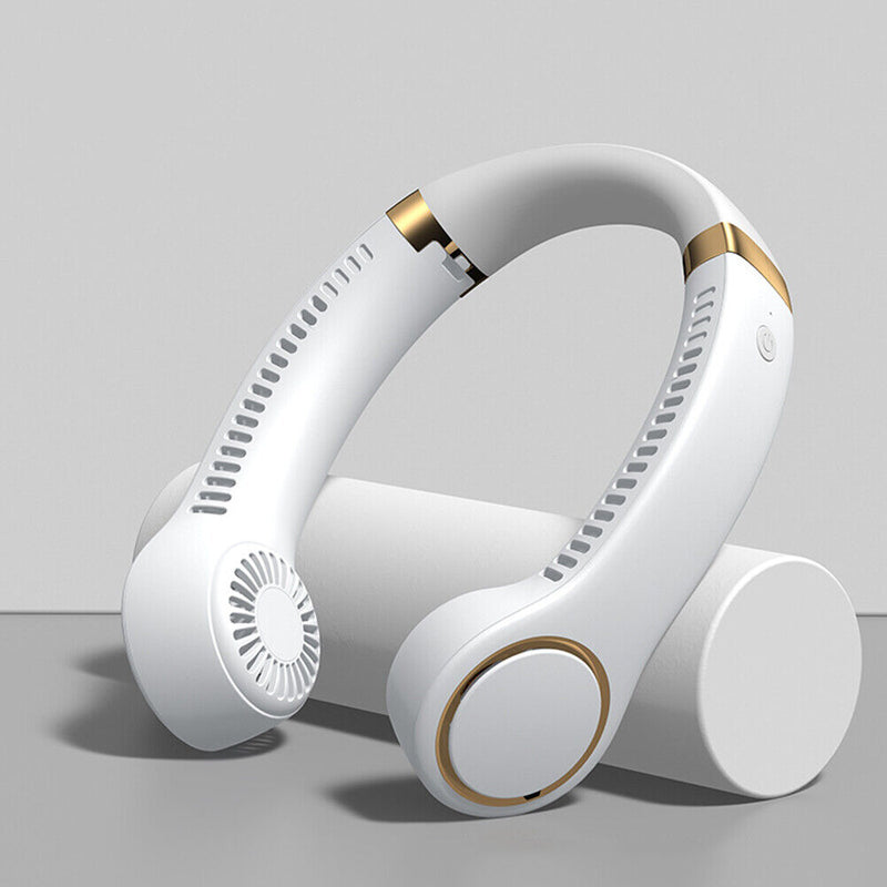 Detachable Summer Hanging Neck Fan Leafless Sports Travel Personal Wearable Fans