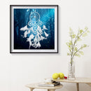 5D DIY Full Drill Cross Stitch Dreamcatcher Net Diamond Painting Needlework Set